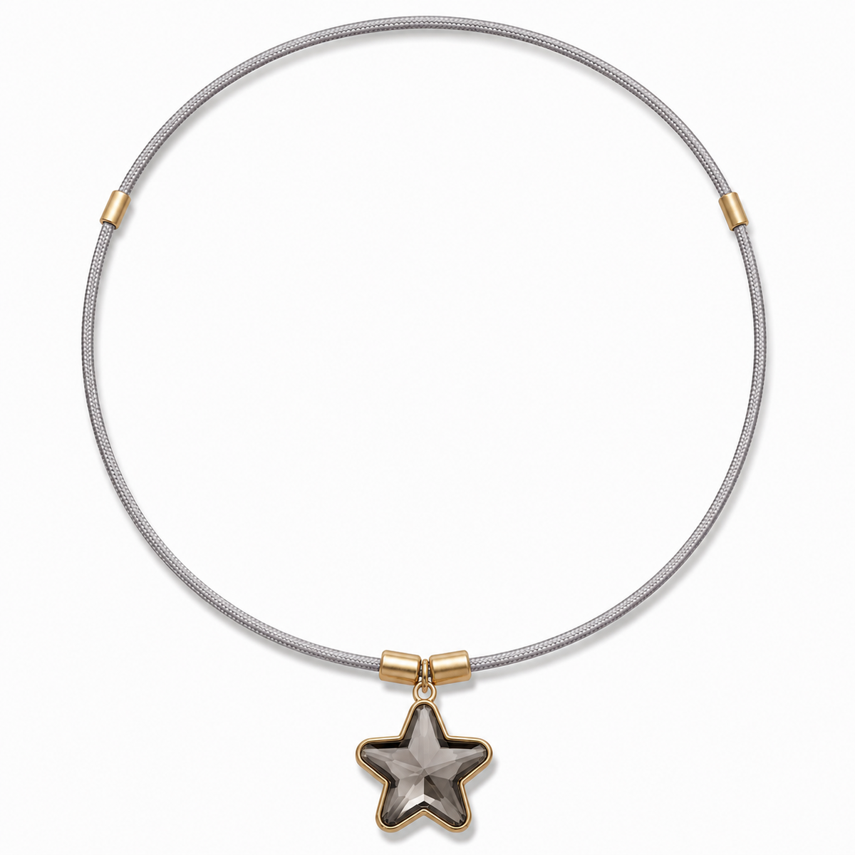 Choker Imantado Astral con estrella de cristal - Alma de Plata