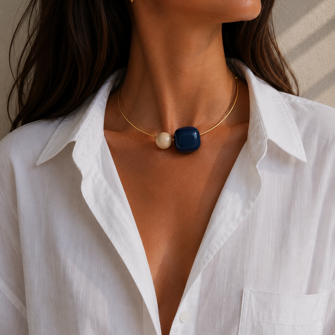 Choker Piedras Almara colores