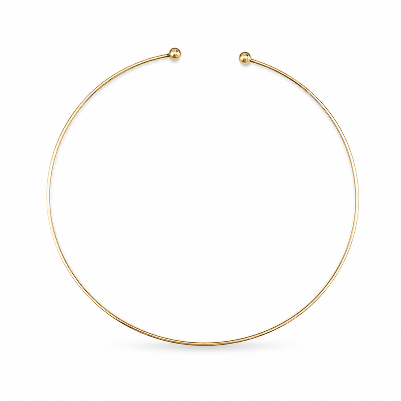 Choker Porta Charms rígido - Alma de Plata
