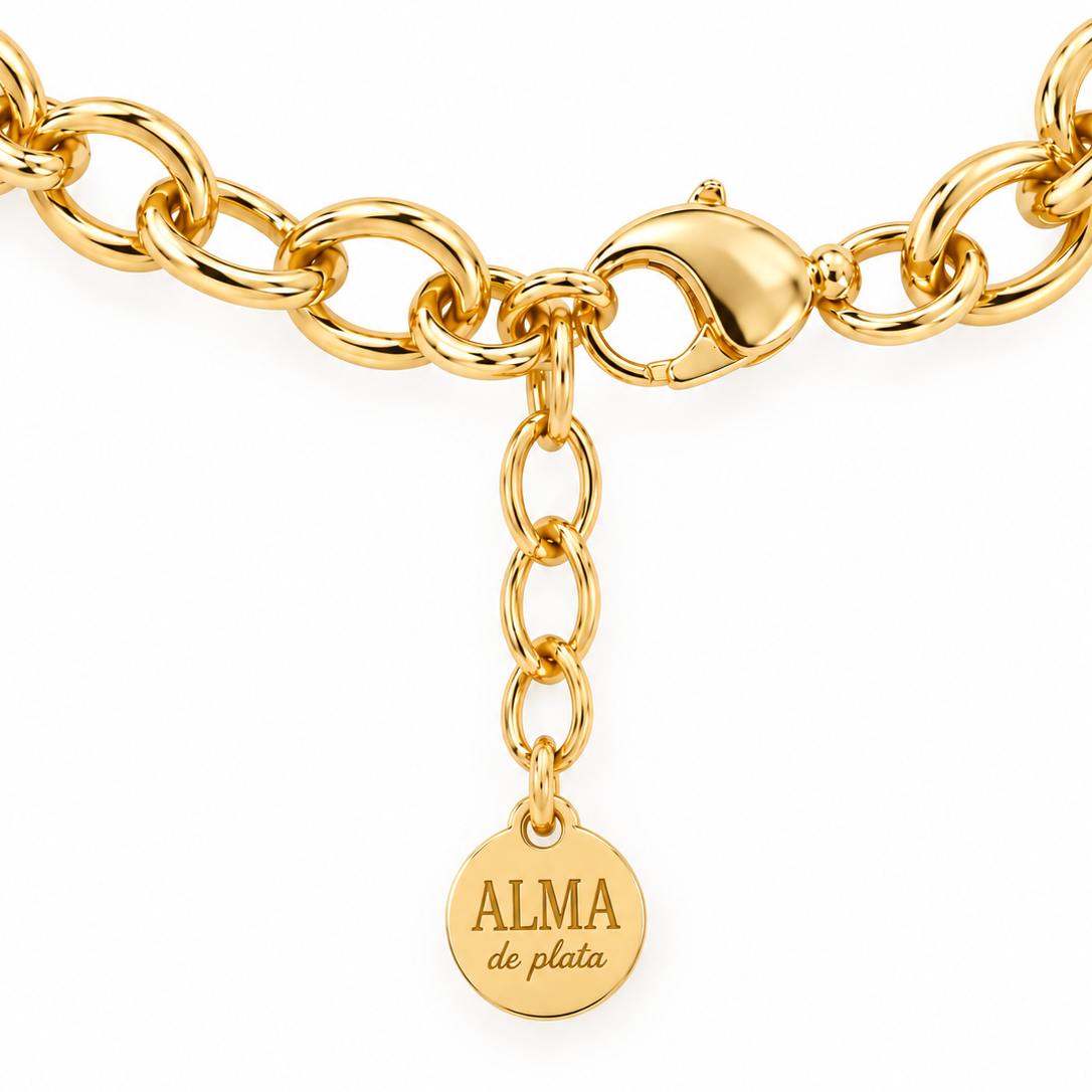 COLLAR CADENA ALMA DE PLATA