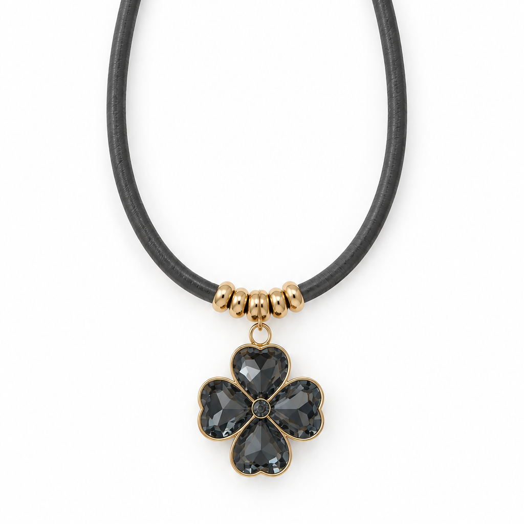 PACK COLLAR POLIPIEL + CHARM TRÉBOL