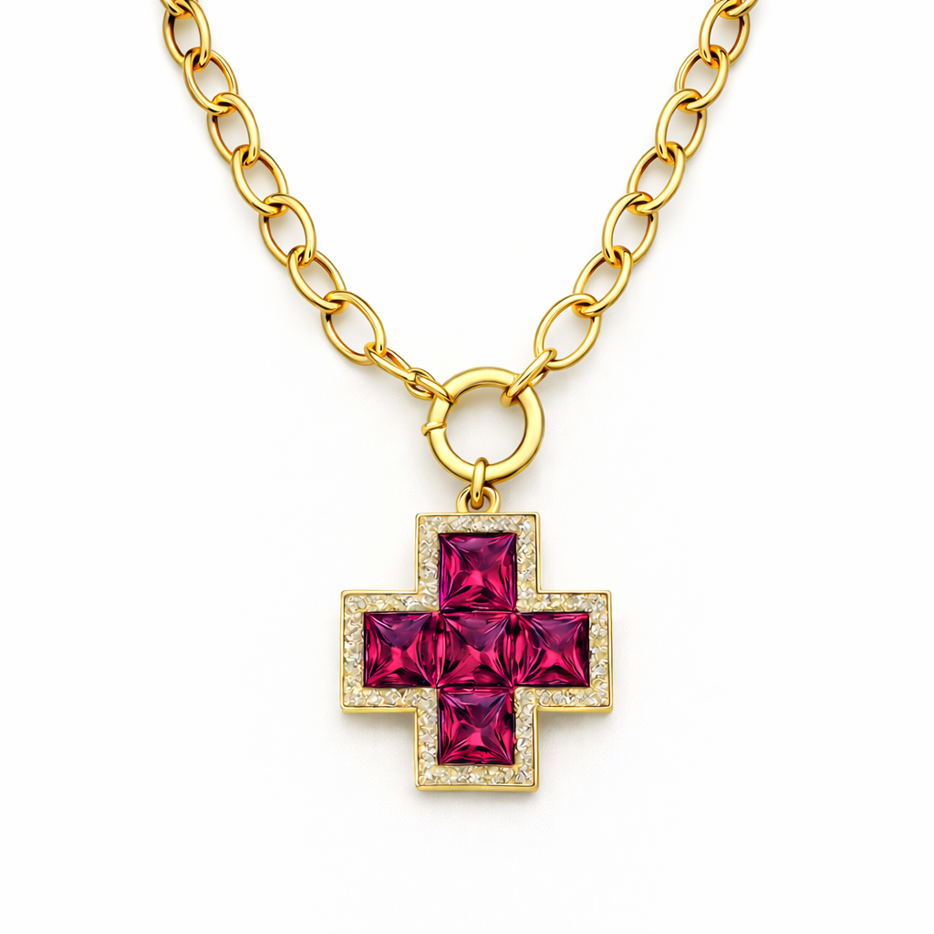 MILAN CROSS NECKLACE