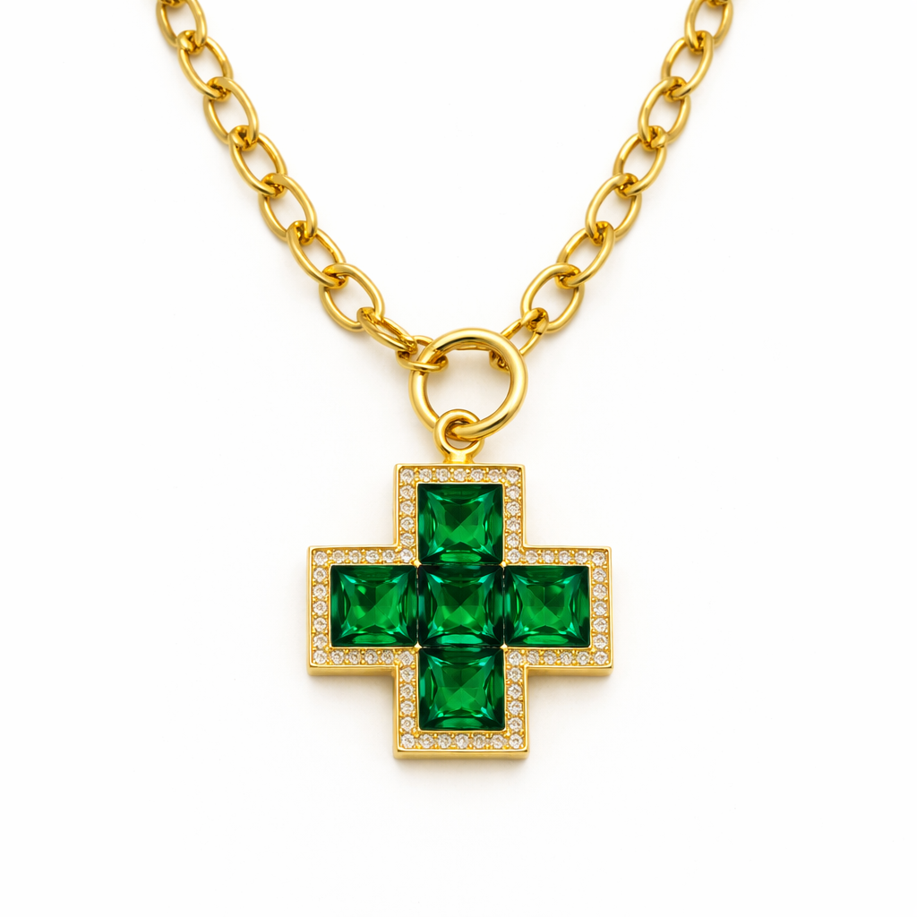 MILAN CROSS NECKLACE