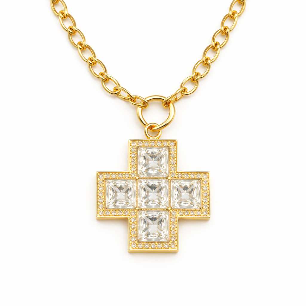 MILAN CROSS NECKLACE