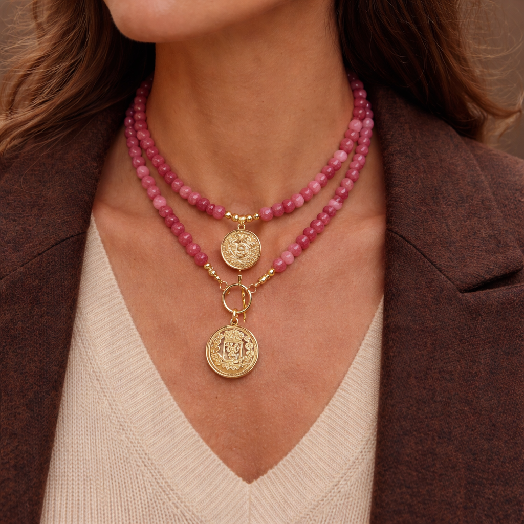 COLLAR MEDALLA MARINA