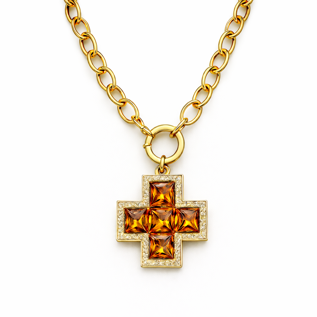 MILAN CROSS NECKLACE