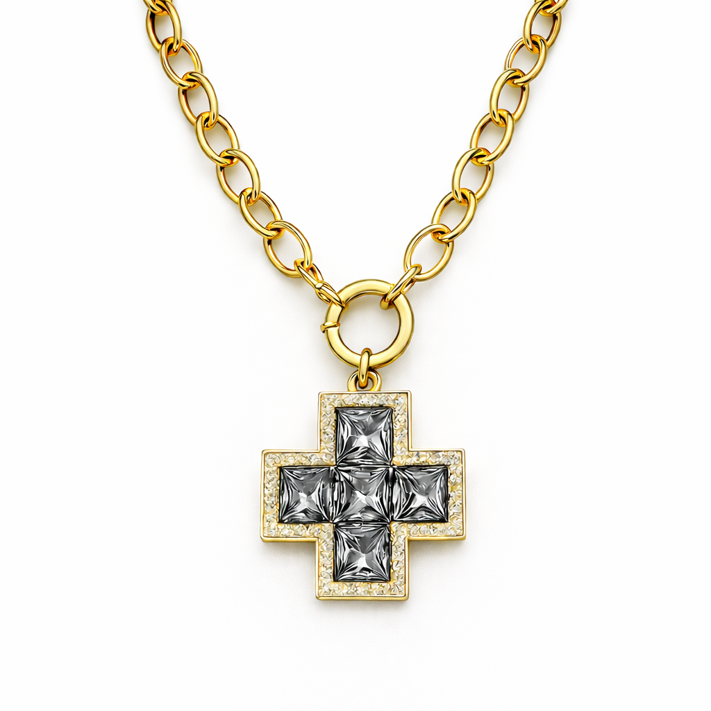 MILAN CROSS NECKLACE