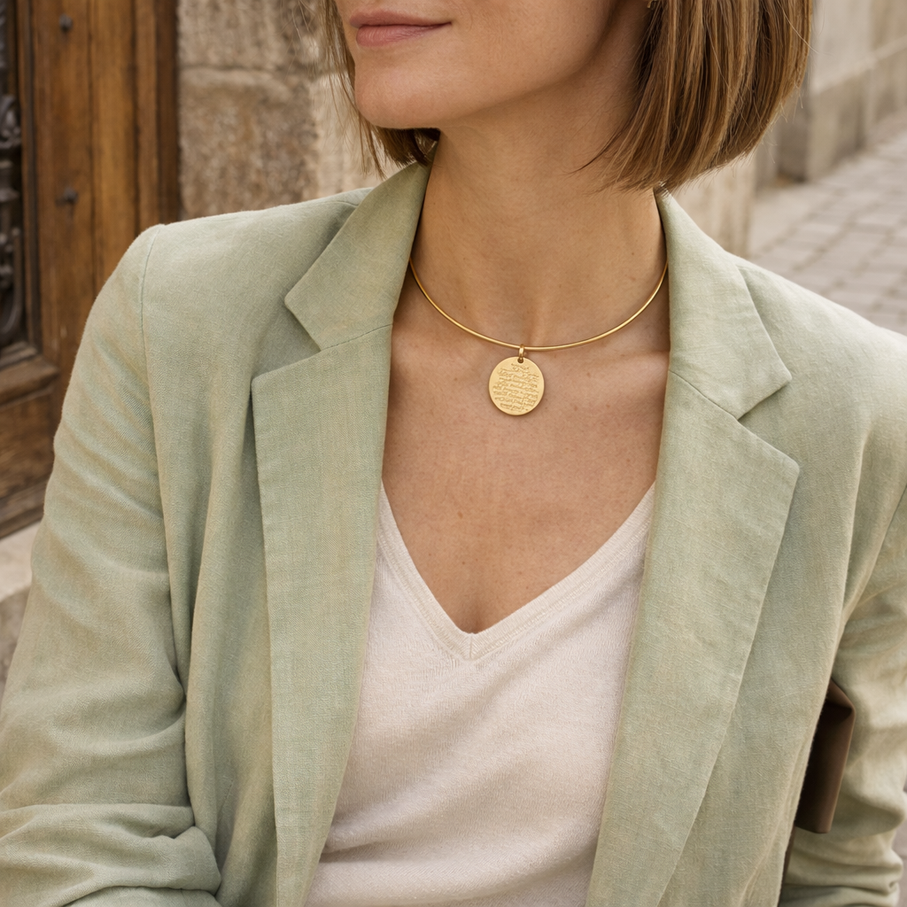 CHOKER MEDALLA OVAL