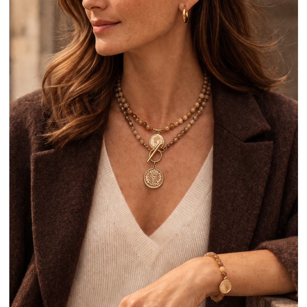 COLLAR MEDALLA MARINA