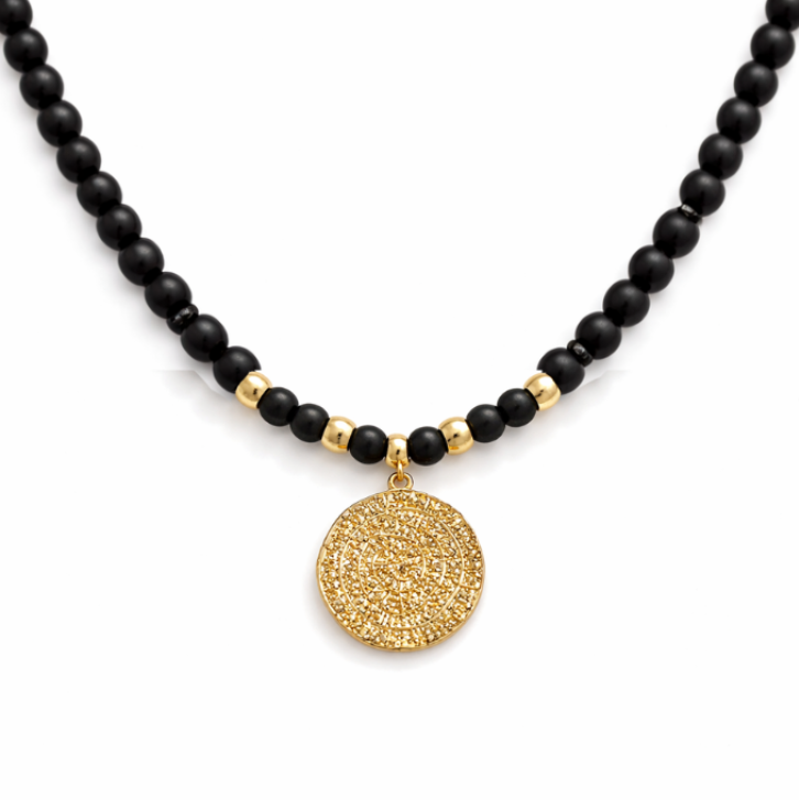 COLLAR MEDALLÓN EBONY
