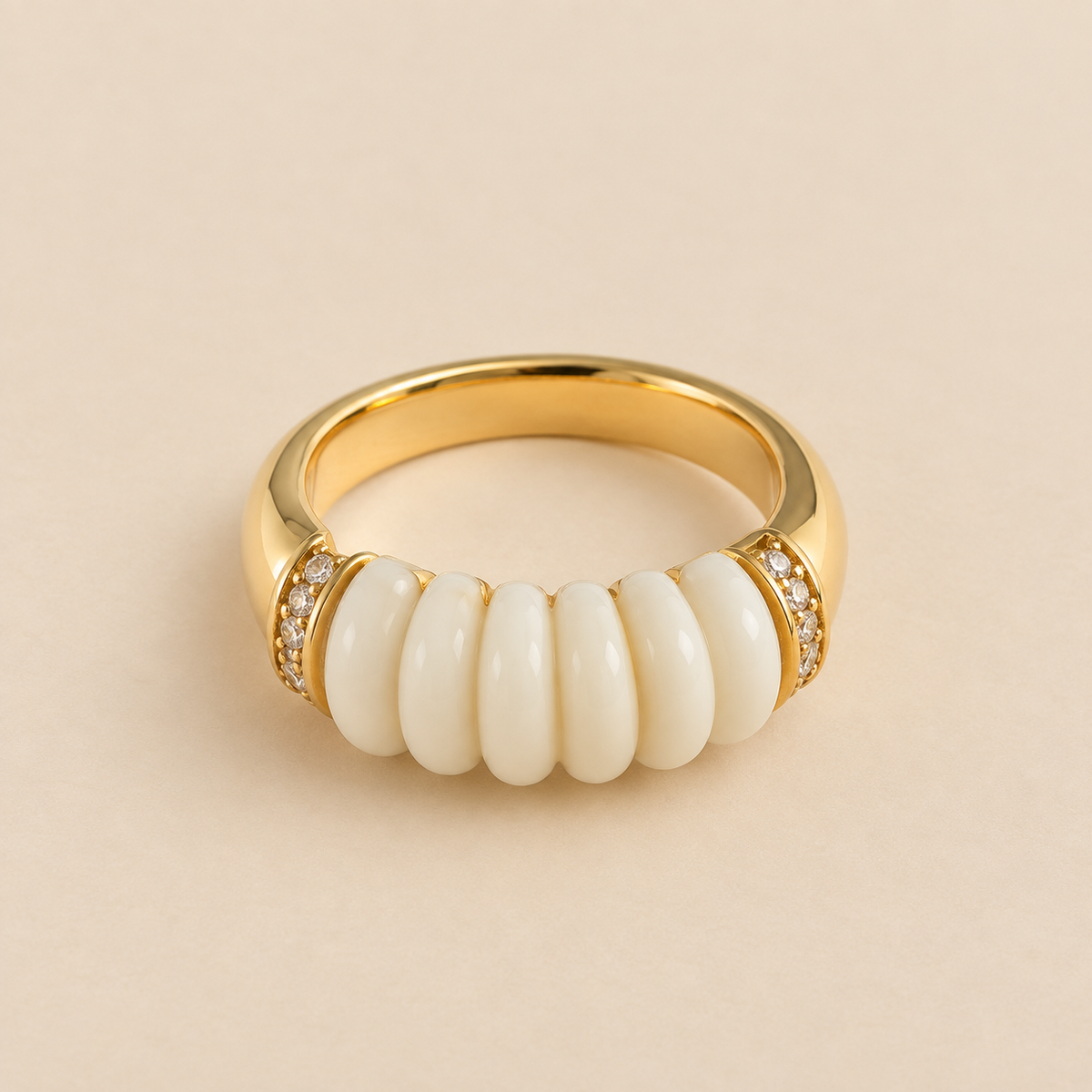 Anillo Azure blanco - Alma de Plata