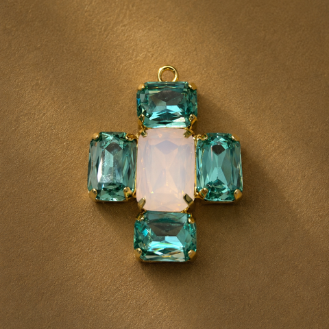 Charm Cruz Esenza Maxi de cristales, vista 10 - Alma de Plata