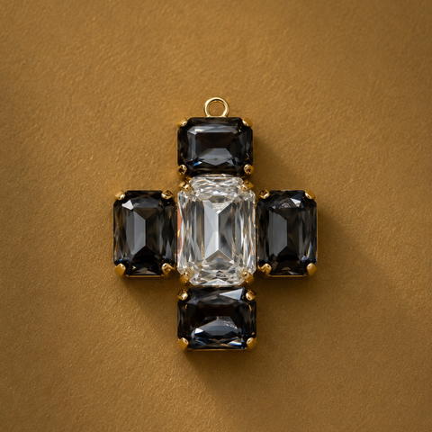 Charm Cruz Esenza Maxi de cristales, vista 9 - Alma de Plata